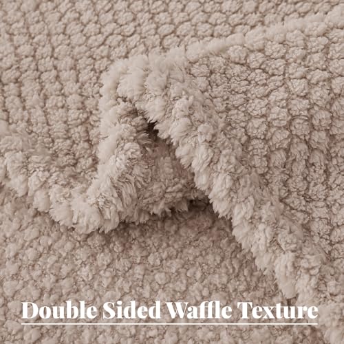Soft Fleece Twin Size Bed Blanket (Camel / Twin(60x80 In))