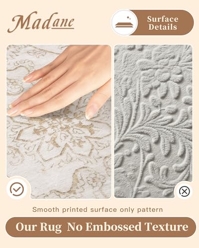 5x7 Area Rugs for Living Room (Wood/Ivory / 5' x 7' (Rectangular))