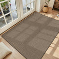 Ultra Thin Indoor Door Mat 17"x29" (Brown / 3' X 4'11" (Rectangular))