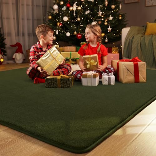 Olive Green Area Rugs for Bedroom Living Room (6' x 9' (Rectangular) / Olive Green)