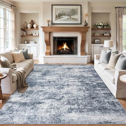Area Rug Living Room (Grey Blue / 4' x 6' (Rectangular))
