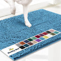 Super Water Absorbent Door Mat Indoor (Sky Blue / 48" x 72")