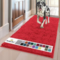 Super Water Absorbent Door Mat Indoor (Red / 3ft x 8ft)
