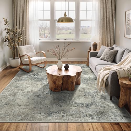 8x10 Area Rugs for Bedroom (Light Grey Blue / 8' x 10' (Rectangular))