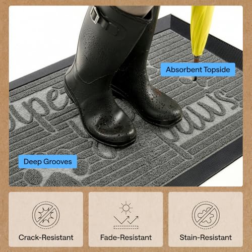 WeatherMAX Door Mat (Stone Paws / 47" x 35")