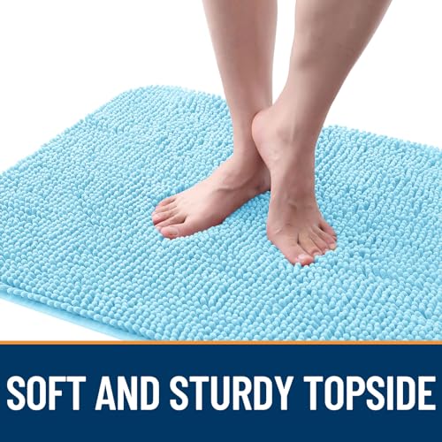 Dog Door Mat for Muddy Paws 30x17 (Blue / 30" X 17")