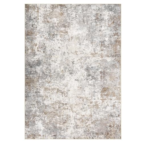 7x9 Area Rug Living Room Rugs (Brown Grey / 7' x 9' (Rectangular))