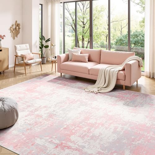 8x10 Area Rugs for Bedroom (Pink / 8' x 10' (Rectangular))