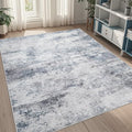 5x8 Area Rugs for Living Room Washable Bedroom Dining Room Blue Grey (Blue/Grey / 5' x 8' (Rectangular))