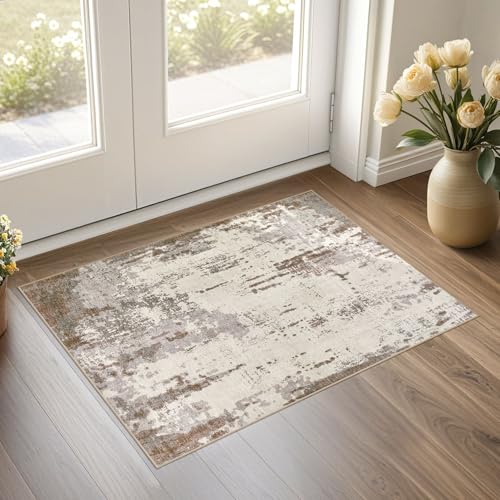 2x3 Entryway Area Rug (Brown/Grey/Beige / 2' x 3' (Rectangular))