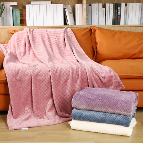 4 Pcs Fleece Throw Blanket (Fresh Colors)