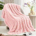 Turtle Shell Twin Size Throw Blanket Pink for Couch & Sofa (Pink / Twin)