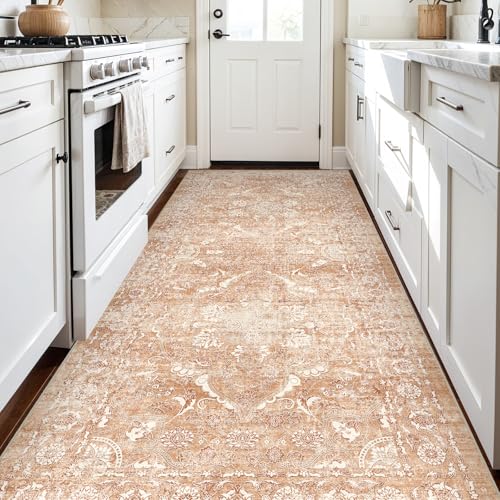 4x8 Washable Hallway Runner Rug (Brick / 4x8)