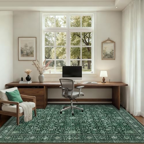 10x14 Area Rugs Living Room (Deep Green / 10' x 14' (Rectangular))