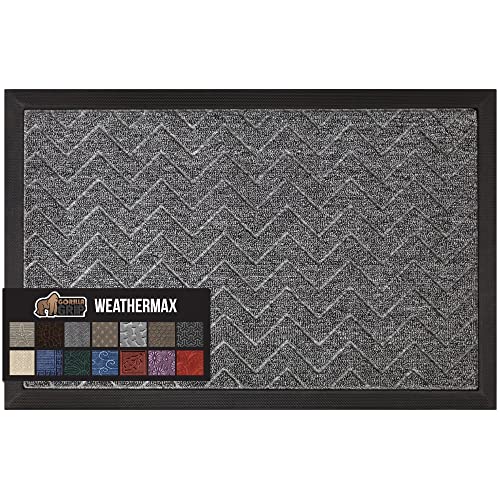 WeatherMAX Door Mat (Steel Chevron / 47" x 35")