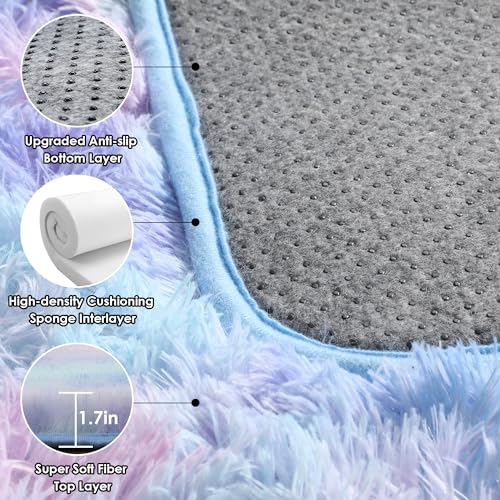 Rainbow Rugs for Girls Bedroom (Rainbow / 5' x 8' (Rectangular))