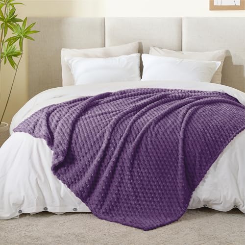 Purple Throw Blanket for Couch (Purple / Throw(50"x60"))