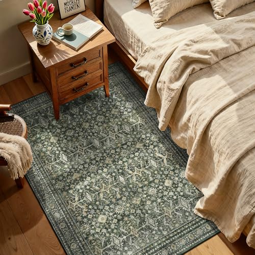 3x5 Area Rugs for Entryway (Green / 3' X 5' (Rectangular))