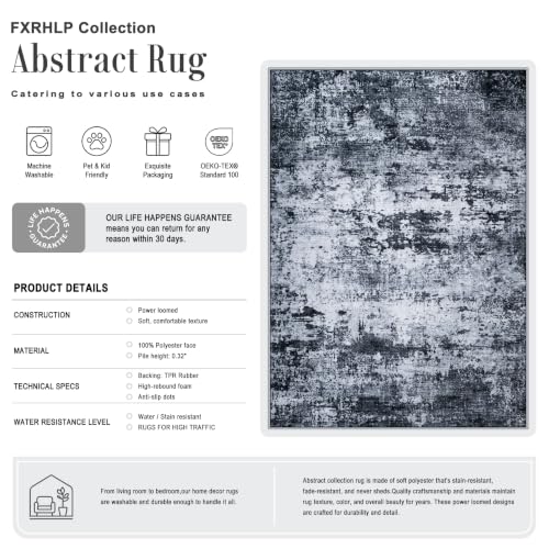 10x14 Area Rug Living Room (Black / 10' x 14' (Rectangular))