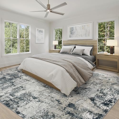 8x10 Area Rugs for Living Room (Grey White / 8' x 10' (Rectangular))