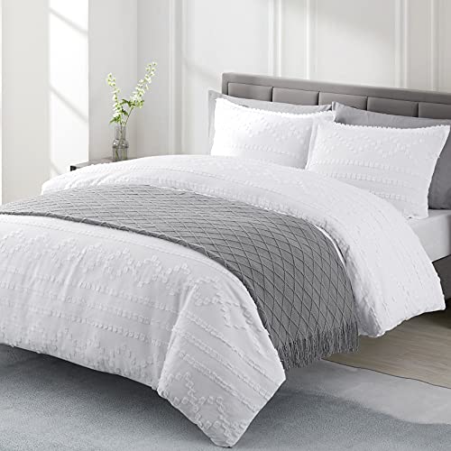 Light Grey Throw Blanket 50x90Inch Boho Knit Soft Throw Bed Blanket (Light Grey / 50"x90")