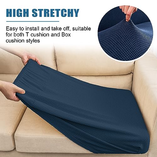 Water Resistant Sofa Cushion Slipcovers (Small / Navy)