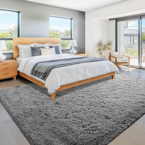 8x10 Area Rugs for Living Room (Dark Grey / 8' x 10' (Rectangular))