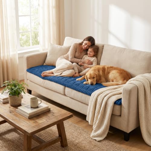 Couch Cover for Dogs (Navy Blue / 27.6"x59")