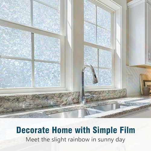 Rainbow Window Privacy Film (23.6" x 118.1" / Silver)