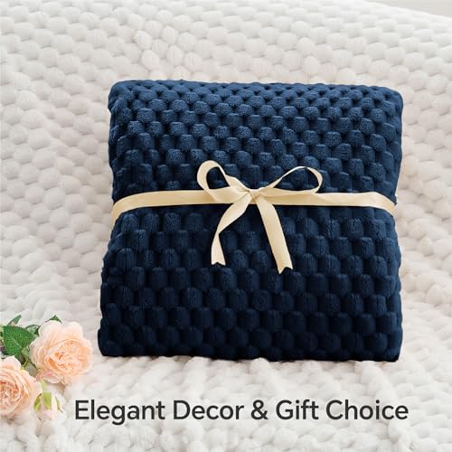Navy King Blanket for Bed (Navy-1 / King(108"x90"))