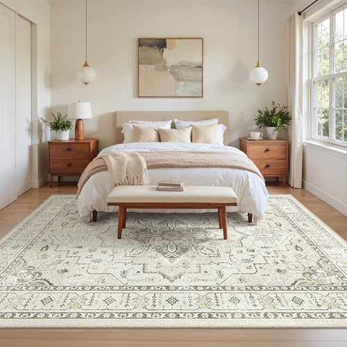 6x9 Area Rugs for Living Room (Beige / 6' x 9' (Rectangular))