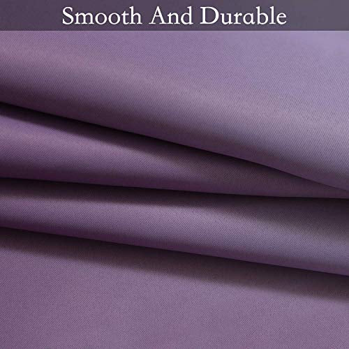 Ombre Purple to Grey White Curtains for Living Room 52Wx63L (52"W x 63"L (Pack of 2) / Purple)