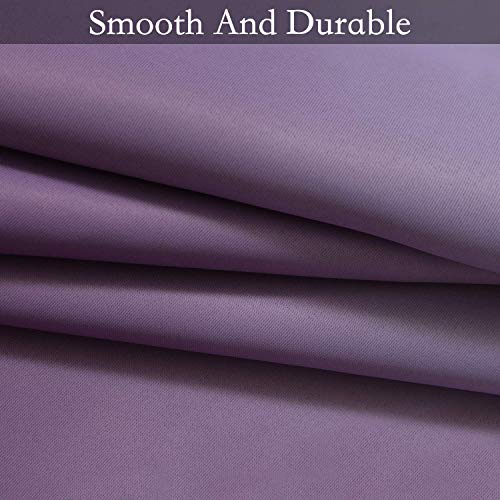 Ombre Purple to Grey White Curtains for Living Room 52Wx72L (52"W x 72"L (Pack of 2) / Purple)