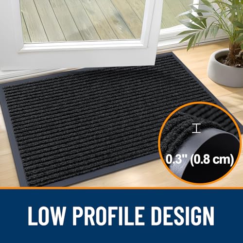 Front Door Mat 29.5x17 (Black / 29.5" X 17")
