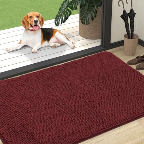 Dog Door Mat for Muddy Paws 47x32 (Caramel Russet / 47" X 32")