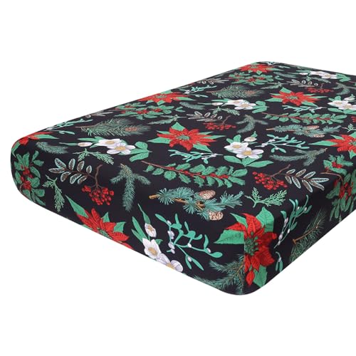 Printed Couch Cushion Covers (Dark Red / Seat Cover Large)