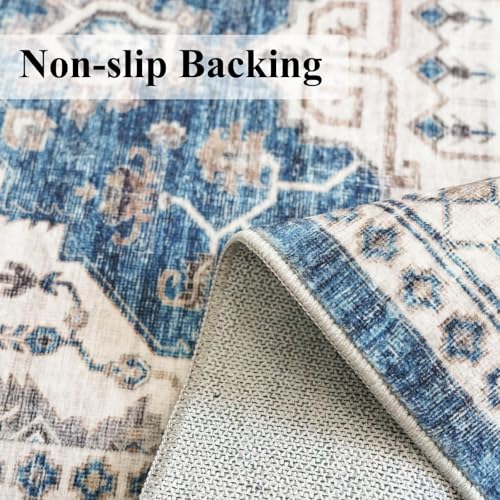 2x4 Non Slip Entryway Area Rugs (2x4 / Blue)