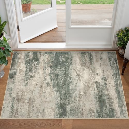 2x3 Area Rugs for Entryway (Dark Sage/Grey / 2' x 3' (Rectangular))