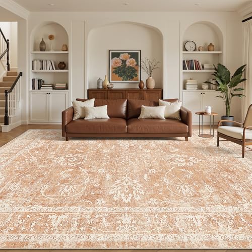 8x10 Area Rugs for Living Room (Jasper Orange / 8' x 10' (Rectangular))