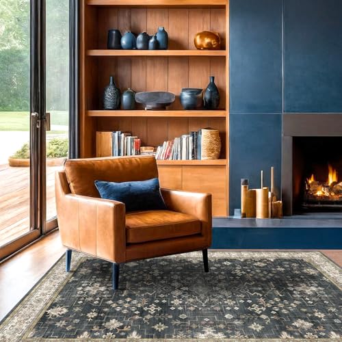 Boho Washable 4x6 Entryway Rug (4' x 6' (Rectangular) / Ashen / Multi)