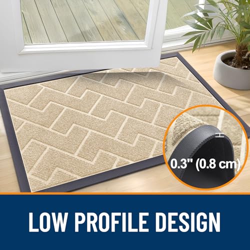 Front Door Mat Outside 71x47 (Beige / 71" x 47")