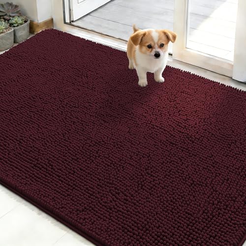 Dog Door Mat for Muddy Paws 48x30 (Russet / 48" X 30")