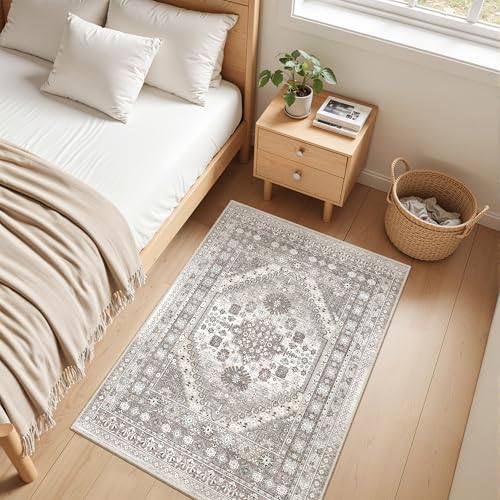 2x3 Rug Non Slip (Brown/Beige / 2' x 3' (Rectangular))