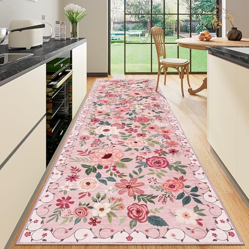 3x10 Runner Rug (Pink / 3' x 10' (Rectangular))