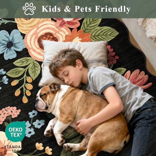 2x10 Runner Rug for Hallway (Black (Big) / 2' x 10' (Rectangular))