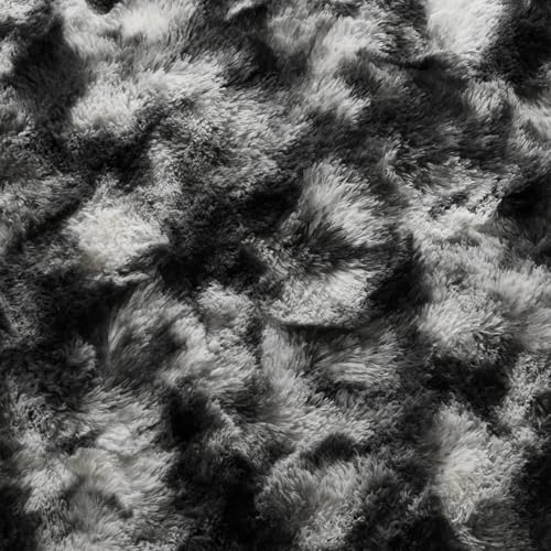6x9 Ft Large Shag Rugs for Living Room Decor (DC Black 4sm11 / 6' X 9' (Rectangular))