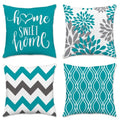 Throw Pillow Covers 18x18 (Teal / 18" x 18" (Pack of 4))