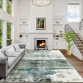 6x9 Area Rugs for Living Room (Teal Green/Multi Color / 6' x 9' (Rectangular))