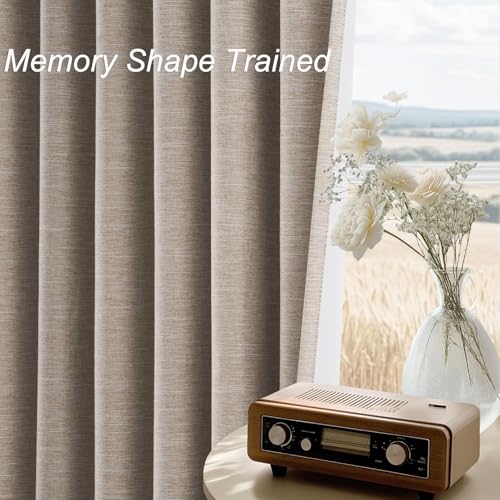 Extra Long Custom 102 Inch Curtains (Linen / 52"W x 102"L (Pack of 2))