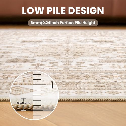 Round Rug 6ft (Cream/Beige / 6' (Round))